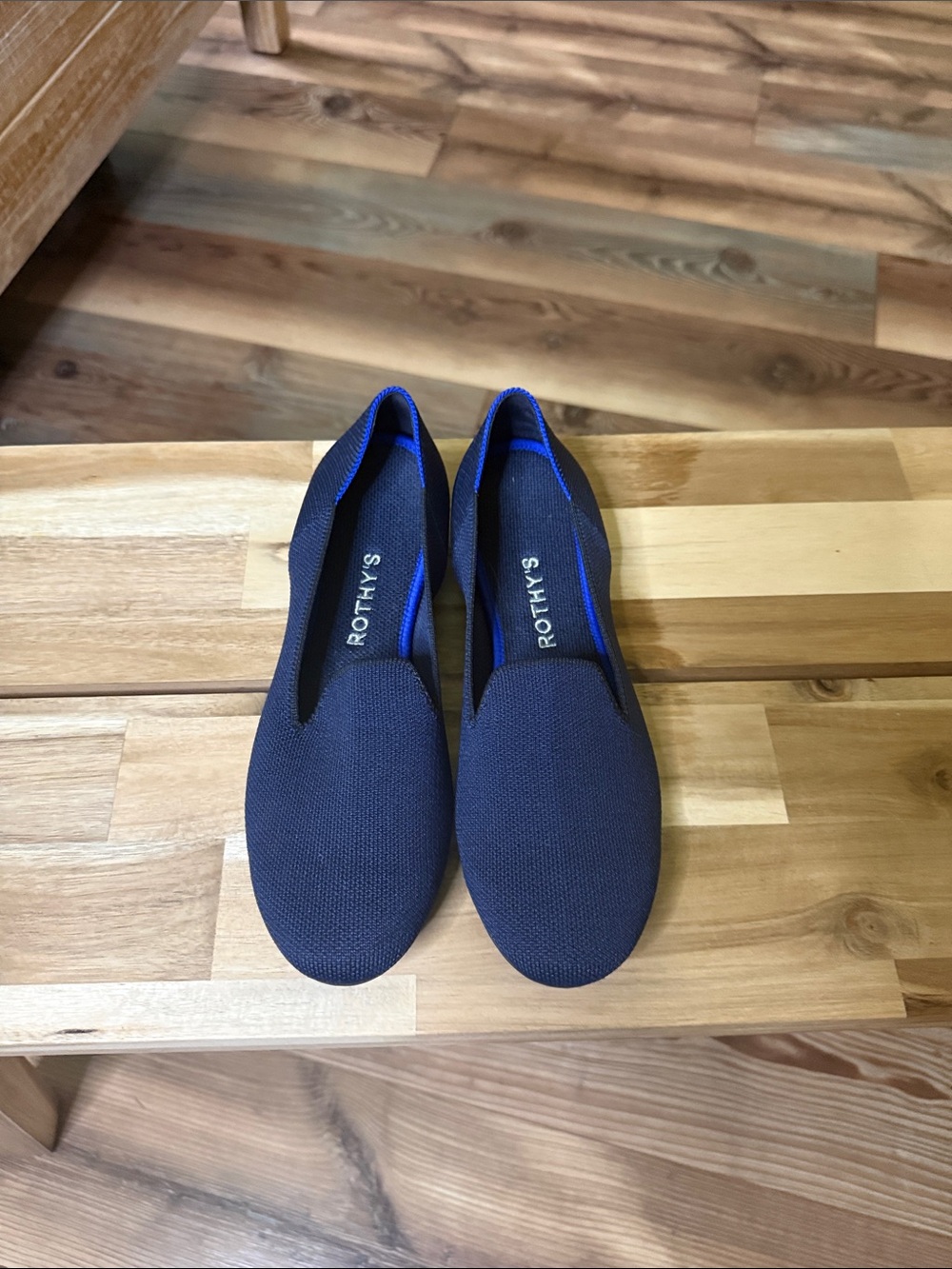 Rothy's Navy Blue Knit Flats